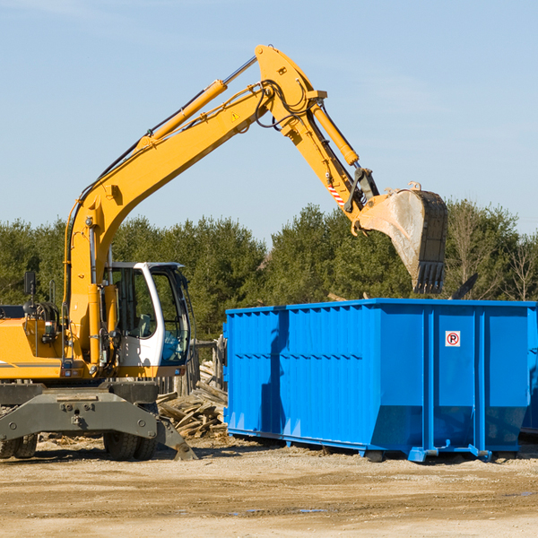 what happens if the residential dumpster is damaged or stolen during rental in Hudson PA